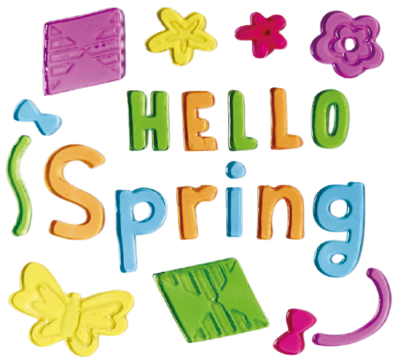 Spring Window Clings Gel, Jelly Window Stickers for Glass Refrigerators Home, Welcome Spring Window Decorations - Flowers Butterflies Bird, Kids‘ Love