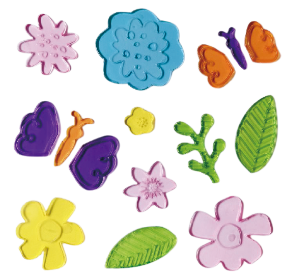 Spring Window Clings Gel, Jelly Window Stickers for Glass Refrigerators Home, Welcome Spring Window Decorations - Flowers Butterflies Bird, Kids‘ Love
