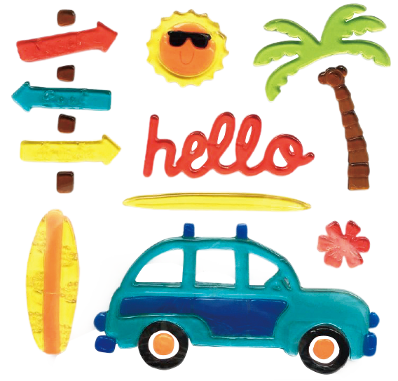 Spring Window Clings Gel, Jelly Window Stickers for Glass Refrigerators Home, Welcome Spring Window Decorations - Flowers Butterflies Bird, Kids‘ Love