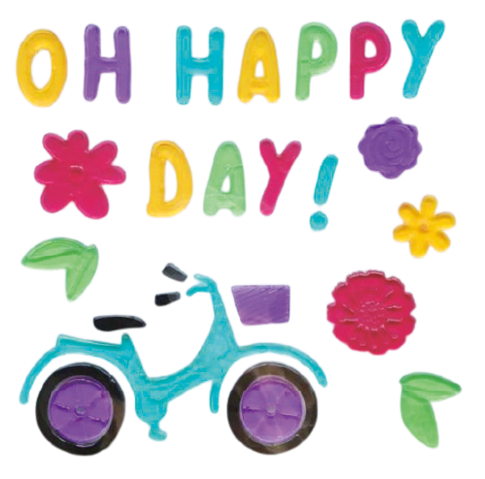 Spring Window Clings Gel, Jelly Window Stickers for Glass Refrigerators Home, Welcome Spring Window Decorations - Flowers Butterflies Bird, Kids‘ Love