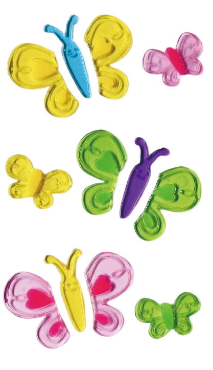 Spring Window Clings Gel, Jelly Window Stickers for Glass Refrigerators Home, Welcome Spring Window Decorations - Flowers Butterflies Bird, Kids‘ Love