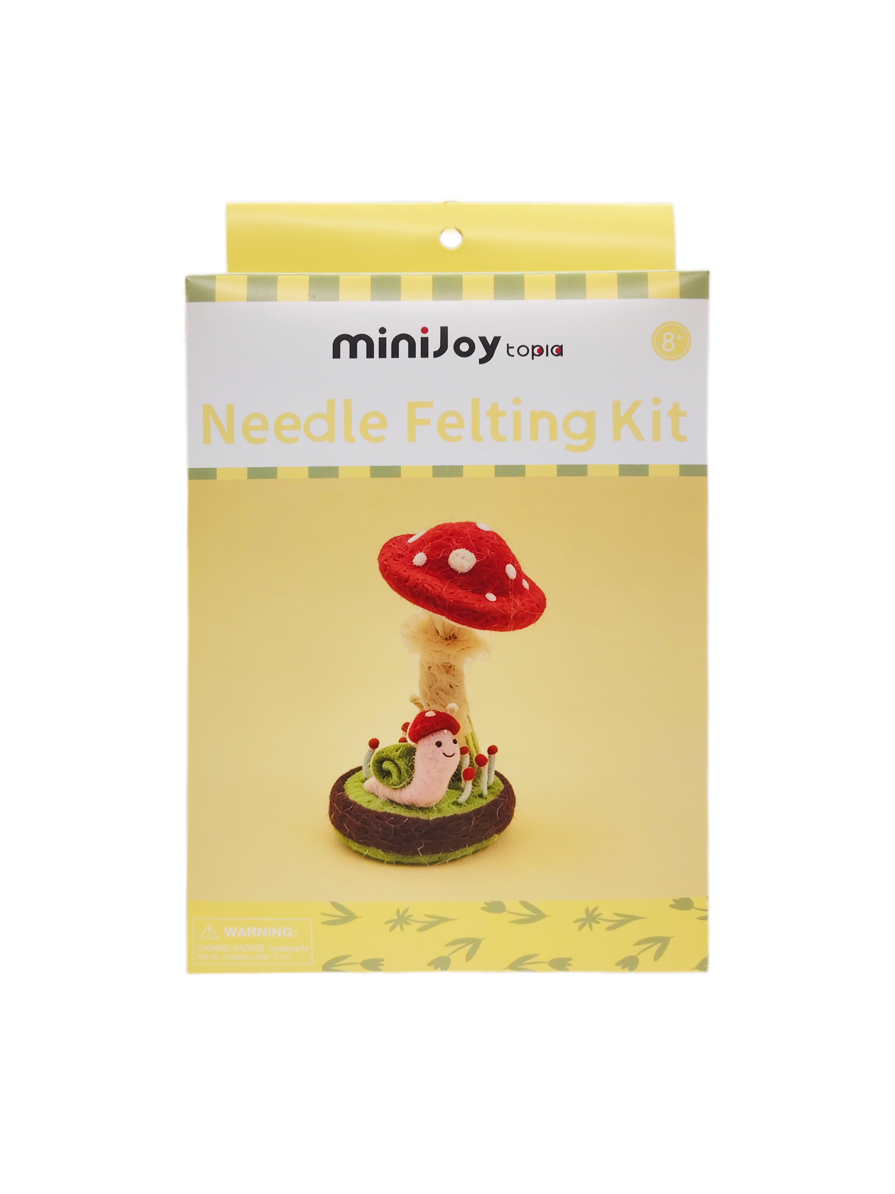 Mushroom Snail Forest Scene Needle Felting Kit, DIY Wool Felt Craft Set with Tools, Foam Mat & Instructions, Beginner Friendly Nature Diorama Kit, Handmade Enchanted Forest Decor for Adults, Christmas Birthday Gift