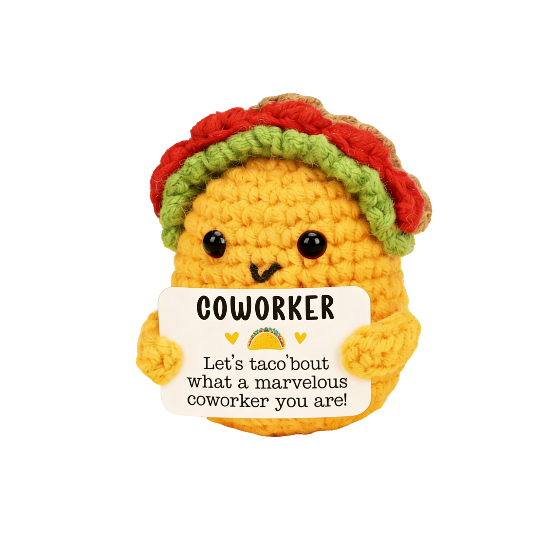 Positive Crochet Taco Plush, 