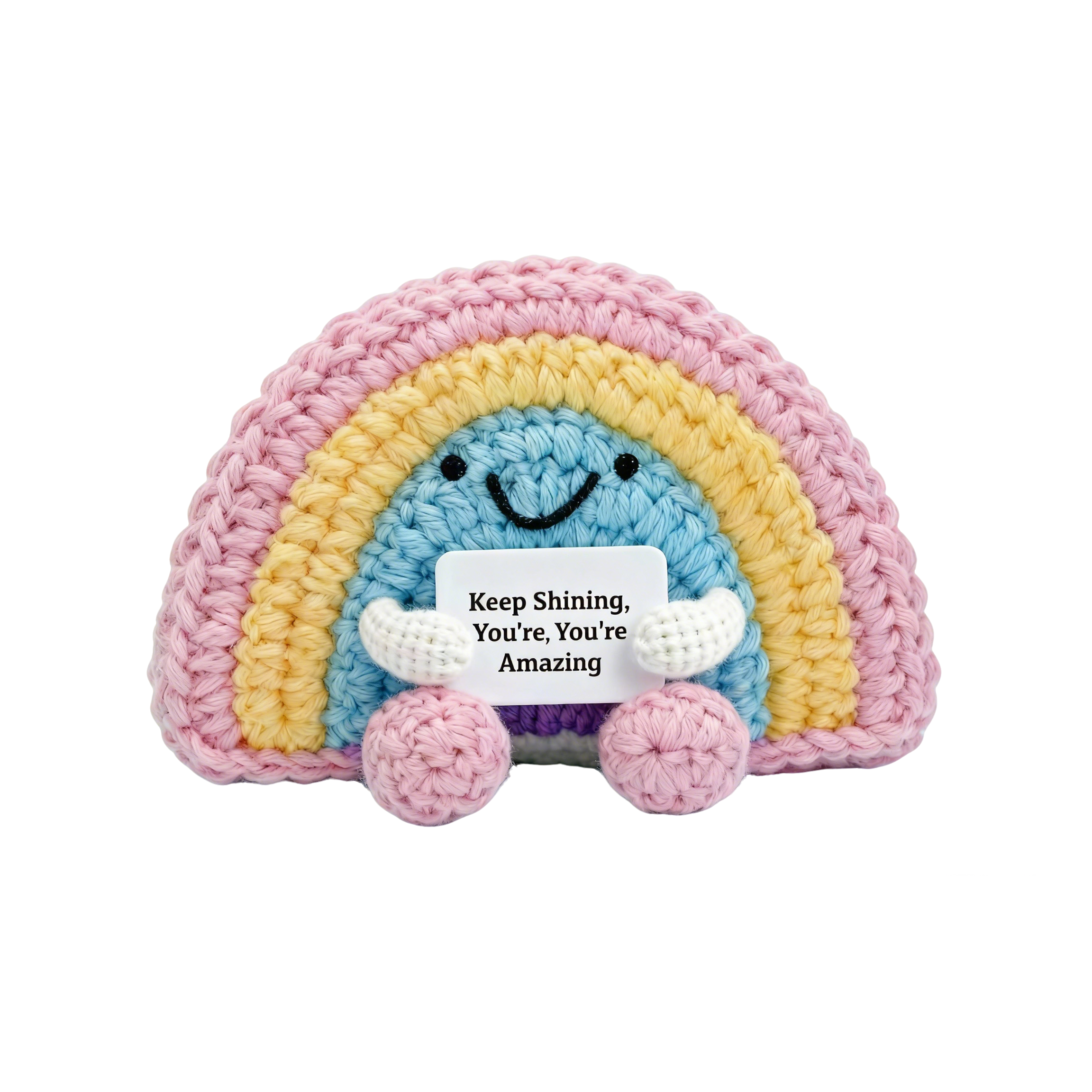 Positive Crochet Rainbow Plush, 