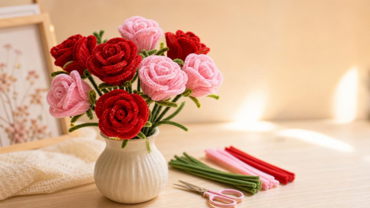How to Make a Pipe Cleaner Rose in 5 Minutes (Step-by-Step) How to Make a Pipe Cleaner Rose in 5 Minutes (Step-by-Step)