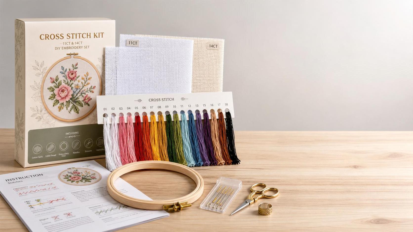 How to Compare DIY Cross Stitch Gift Sets by Fabric, Thread, and Tools How to Compare DIY Cross Stitch Gift Sets by Fabric, Thread, and Tools