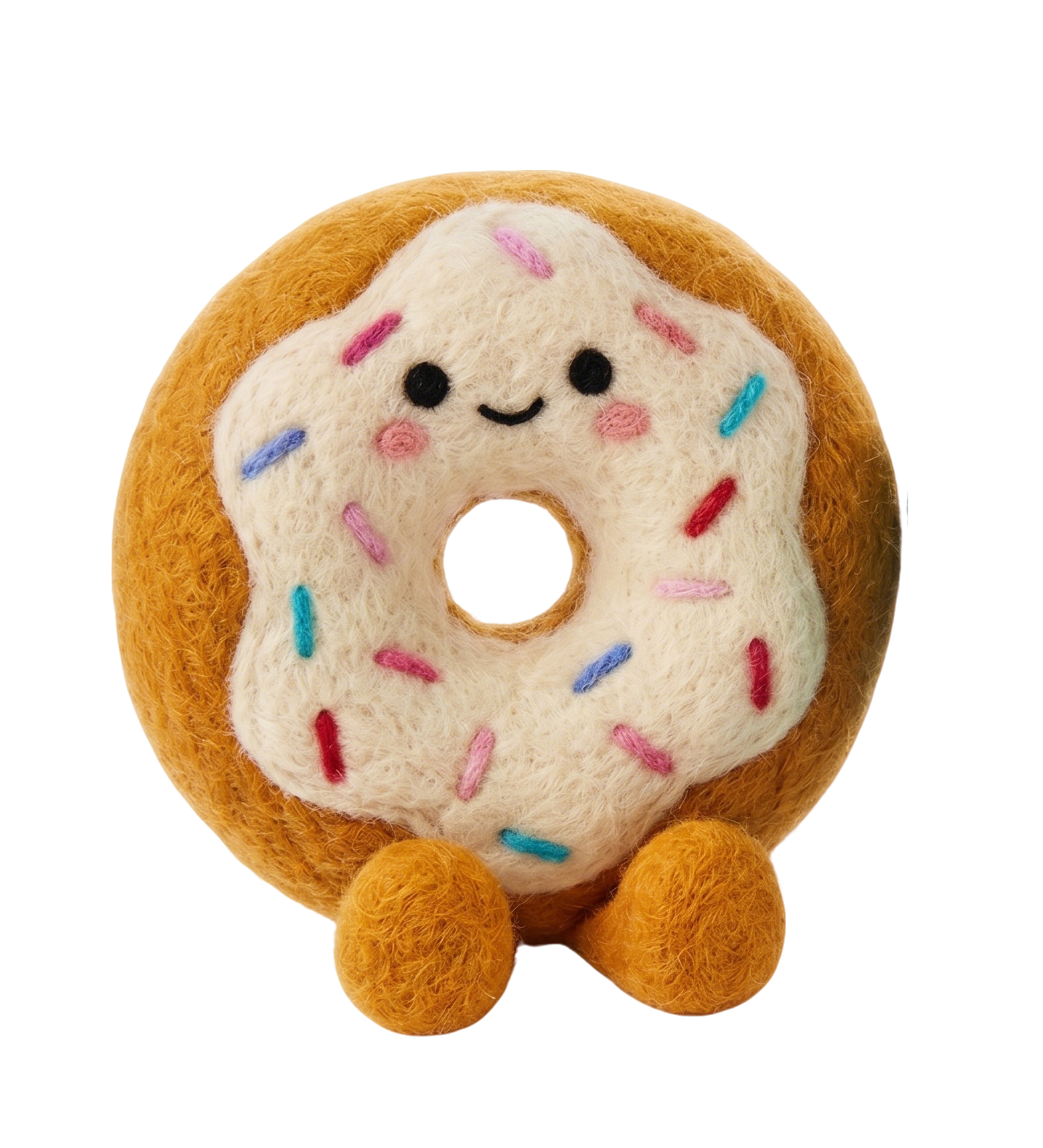 Strawberry Ice Cream Needle Felting Kit, DIY Wool Felt Craft Set with Tools, Foam Mat & Instructions, Beginner Friendly Food Doll Kit, Handmade Decor or Keychain Craft for Adults, Christmas Birthday Gift