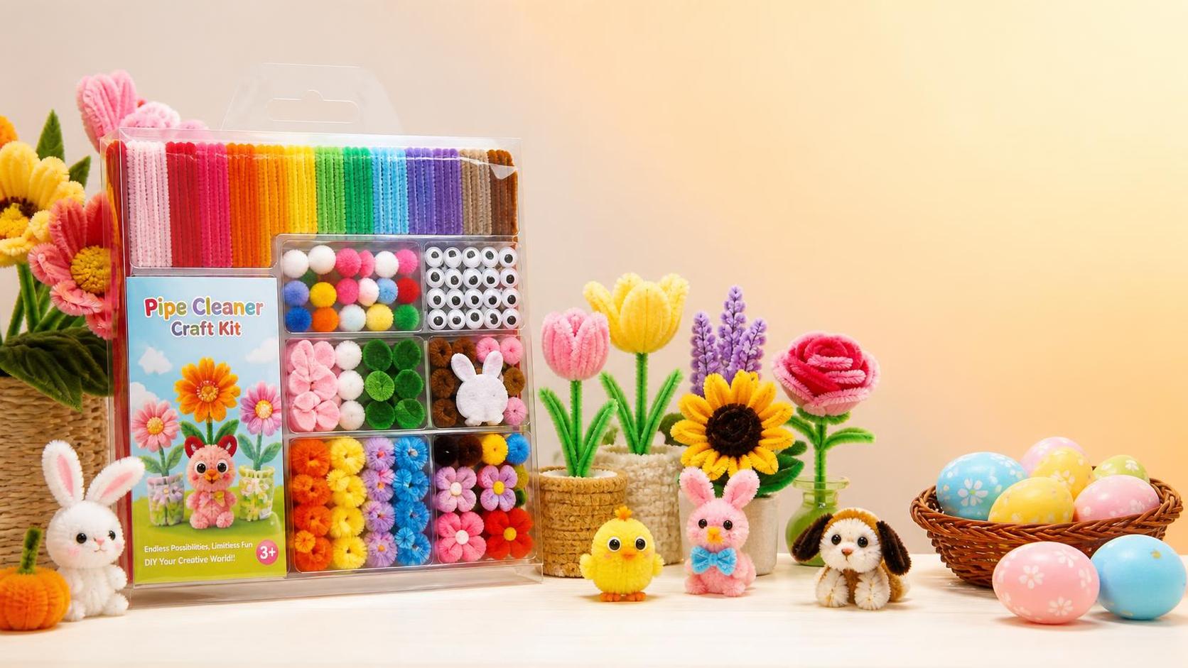 Wholesale Pipe Cleaner Craft Kits: MOQ, Pricing & Packaging Wholesale Pipe Cleaner Craft Kits: MOQ, Pricing & Packaging