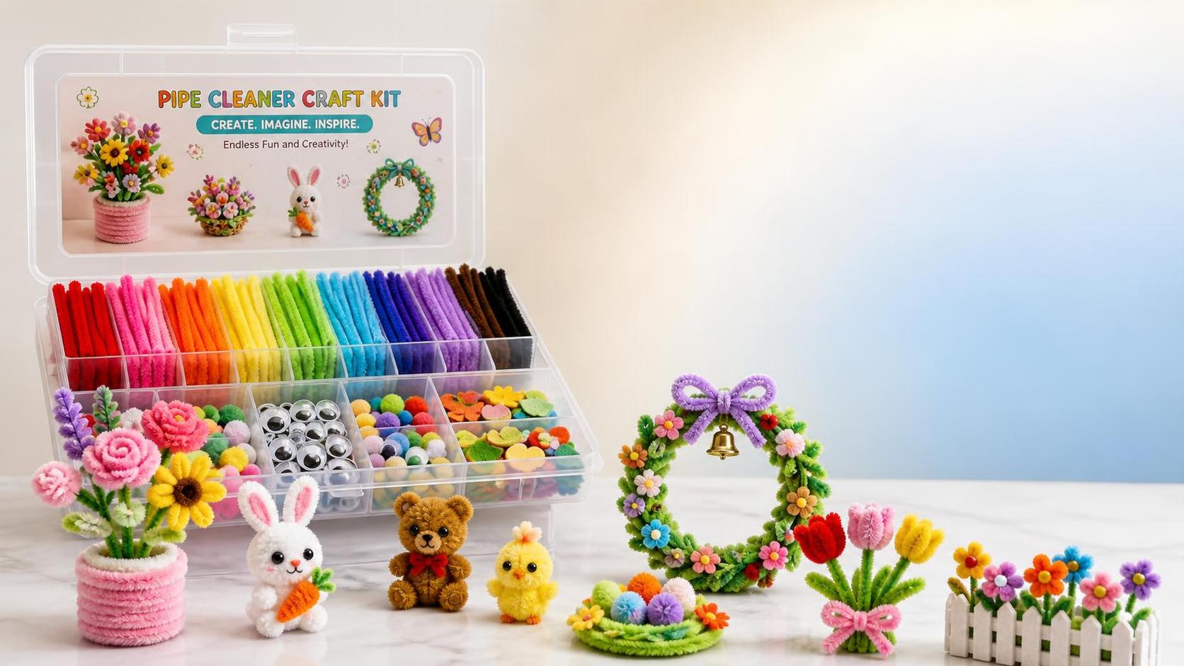 Pipe Cleaner Craft Kit Supplier for Schools and Educational Brands