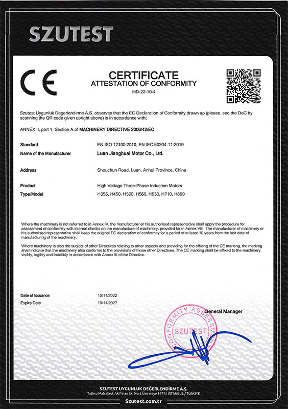 YKS series high hp electric motor