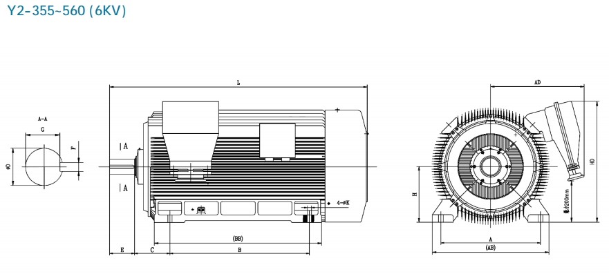 图片7 Y2 series high power ac motor