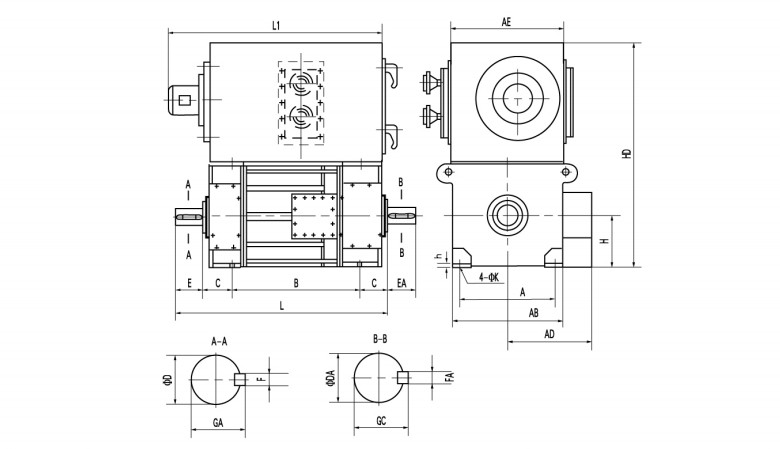 58 图片3 ZKSL series water cooled dc motor