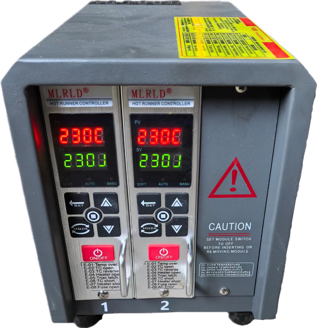 Two sets of temperature control boxes Two sets of temperature control boxes