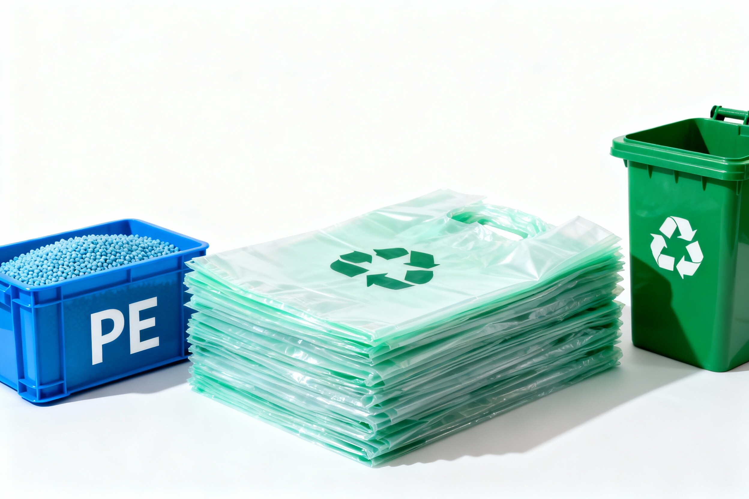 How are eco-friendly plastic bags collected?