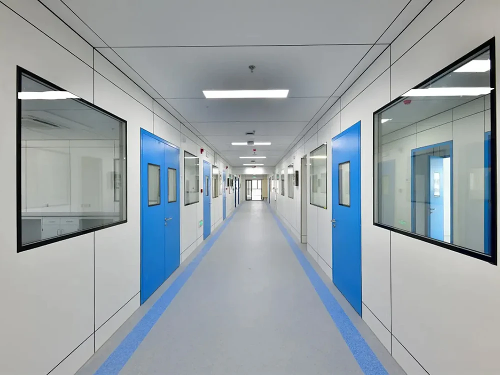 What is the size of the hospital ward door observation window