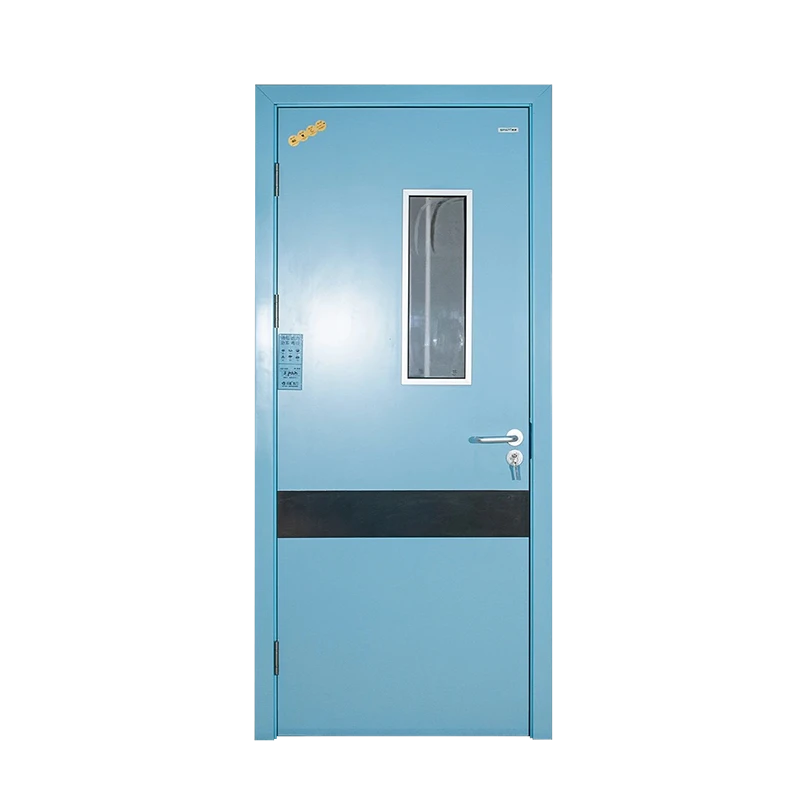 Manual single-leaf swing steel door