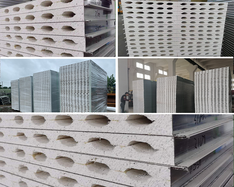 Manufactured Magnesium Oxysulfate Color Steel Sandwich Panel