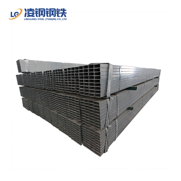 Galvanized Steel Box Pipe Gi Hollow square Pipe Tubular