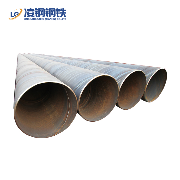 Round Steel Tube Helical Submerged Arc Welding Pipes SSAW Steel Pipes
