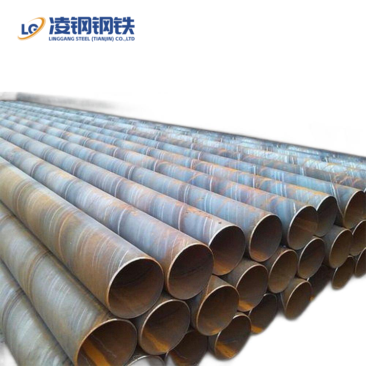Round Steel Tube Helical Submerged Arc Welding Pipes SSAW Steel Pipes