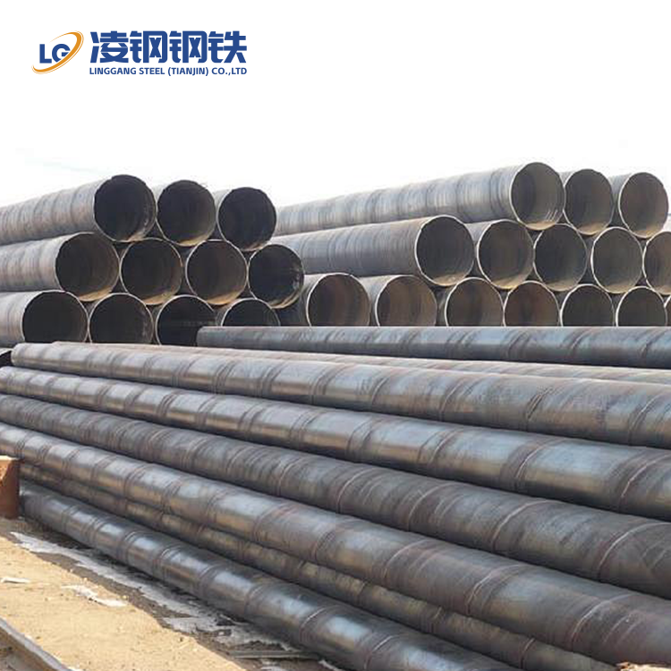 Round Steel Tube Helical Submerged Arc Welding Pipes SSAW Steel Pipes