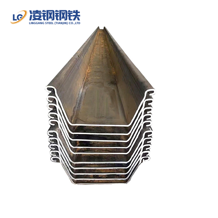 Cold Rolled Z Steel Sheet Pile / Q235 Q345 Carbon Steel Sheet Pile