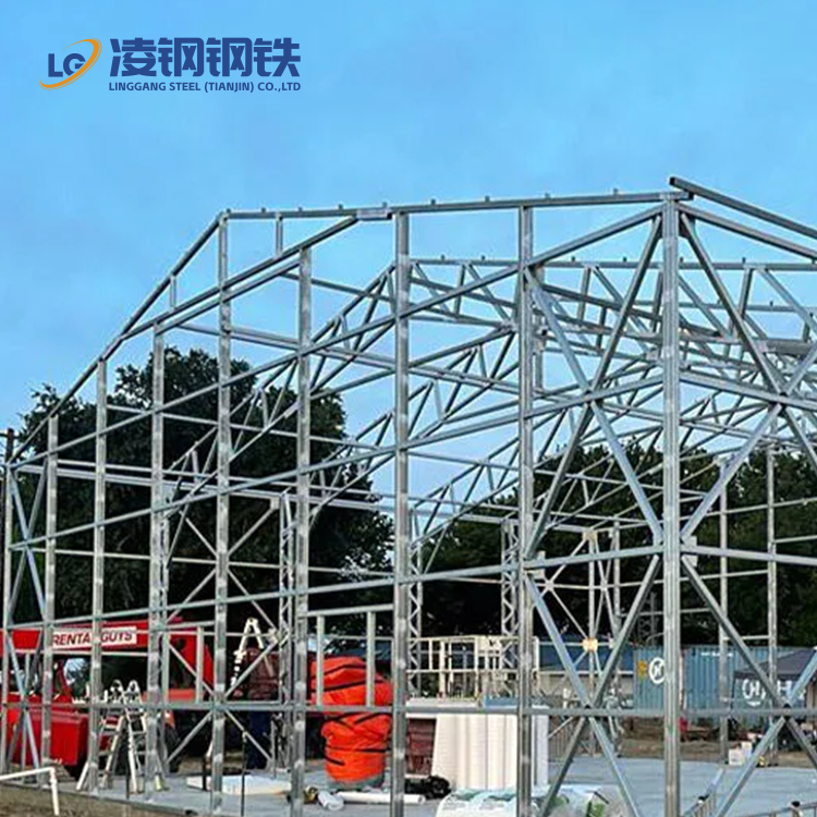 Prefab Engineering Galvanized Steel Warehouse Buildings Design Structure Truss Purlin Barn Shed Horse Arena