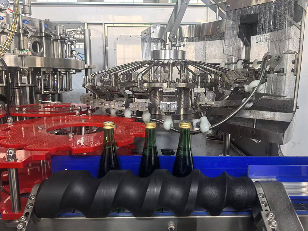 Glass bottle filling