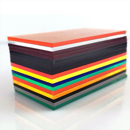 4 mm Cast Translucent Colored Acrylic Plastic Plate