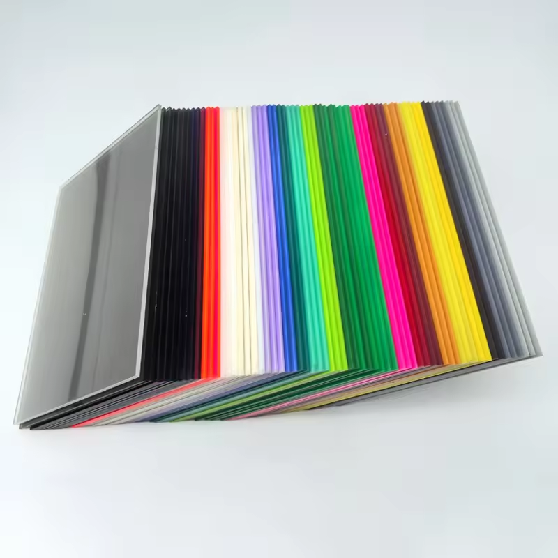 Colorful curved plexiglass high-gloss wall colored acrylic board