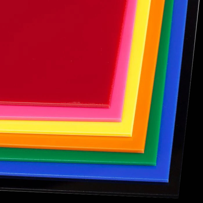 5x7 inch white black pink orange plexiglass acrylic