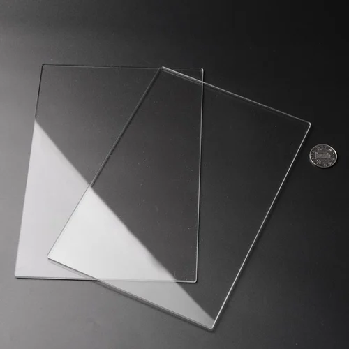 Transparent cast extruded acrylic plate