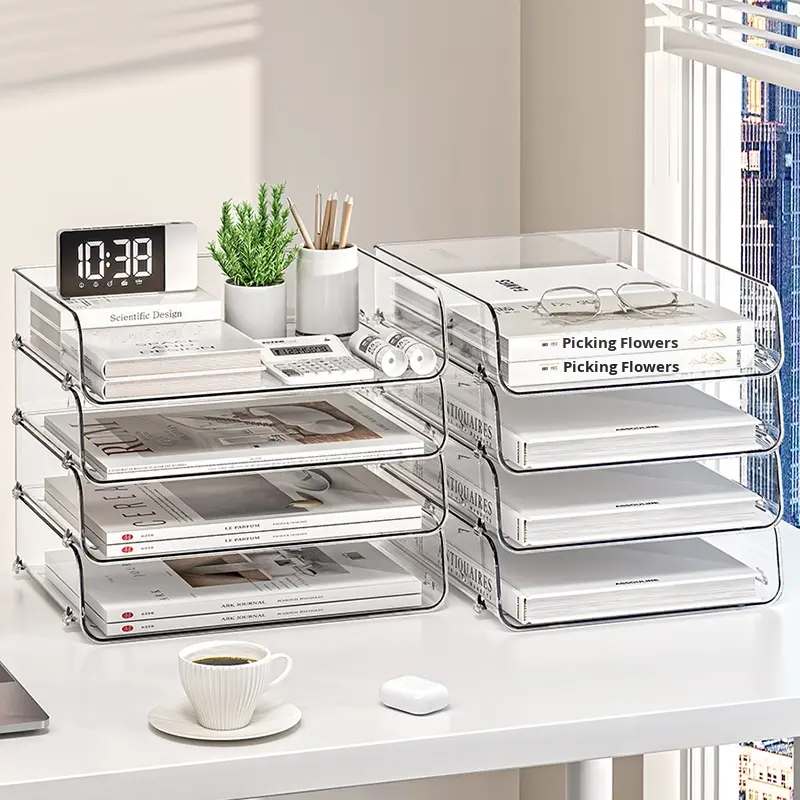 Acrylic Book and Newspaper Storage Box