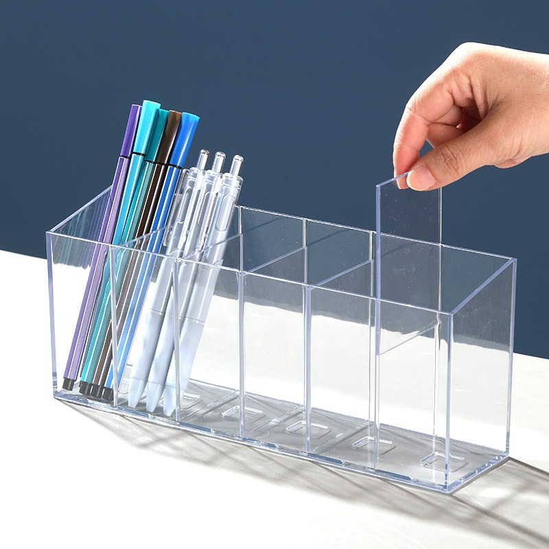 Multifunctional Acrylic Pen Holder - Refreshingly Neat Desktop