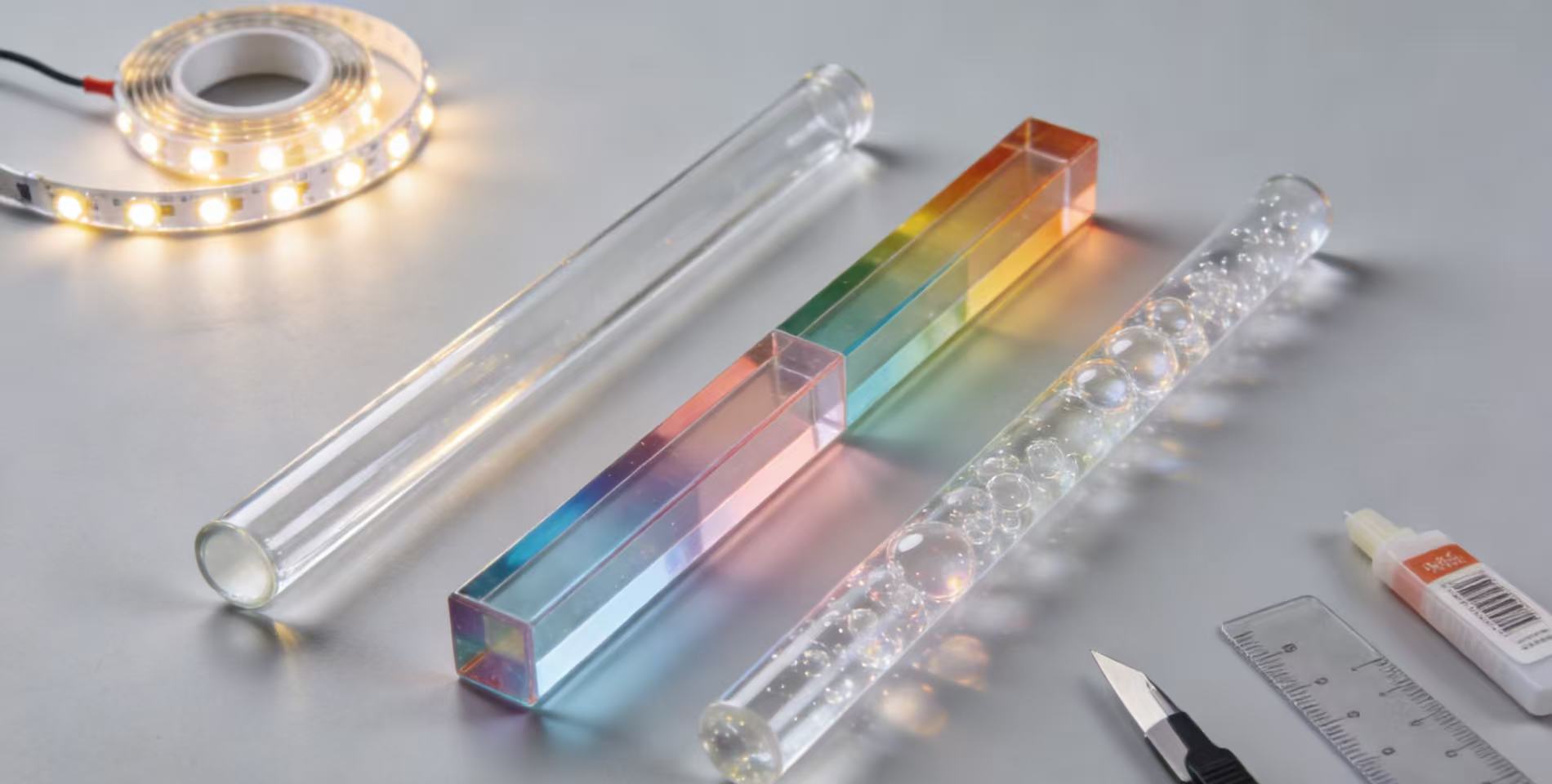 Acrylic rods unlock the ambiance of daily life