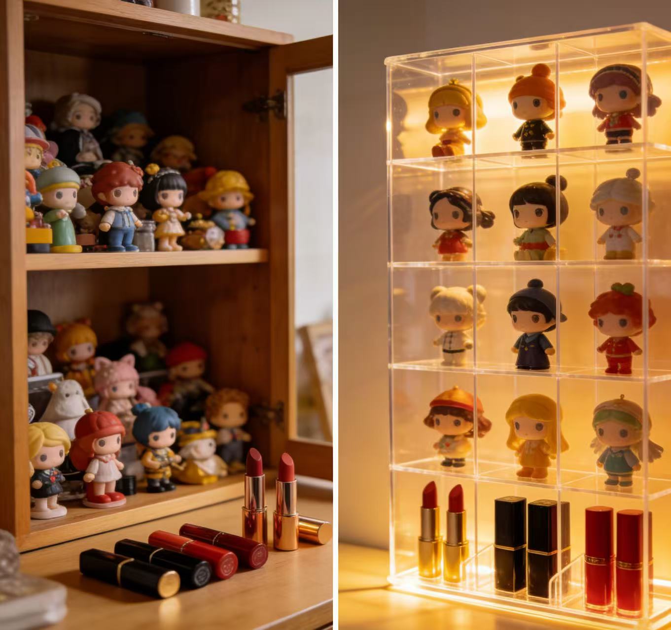Acrylic display stands make collections shine with their own highlights