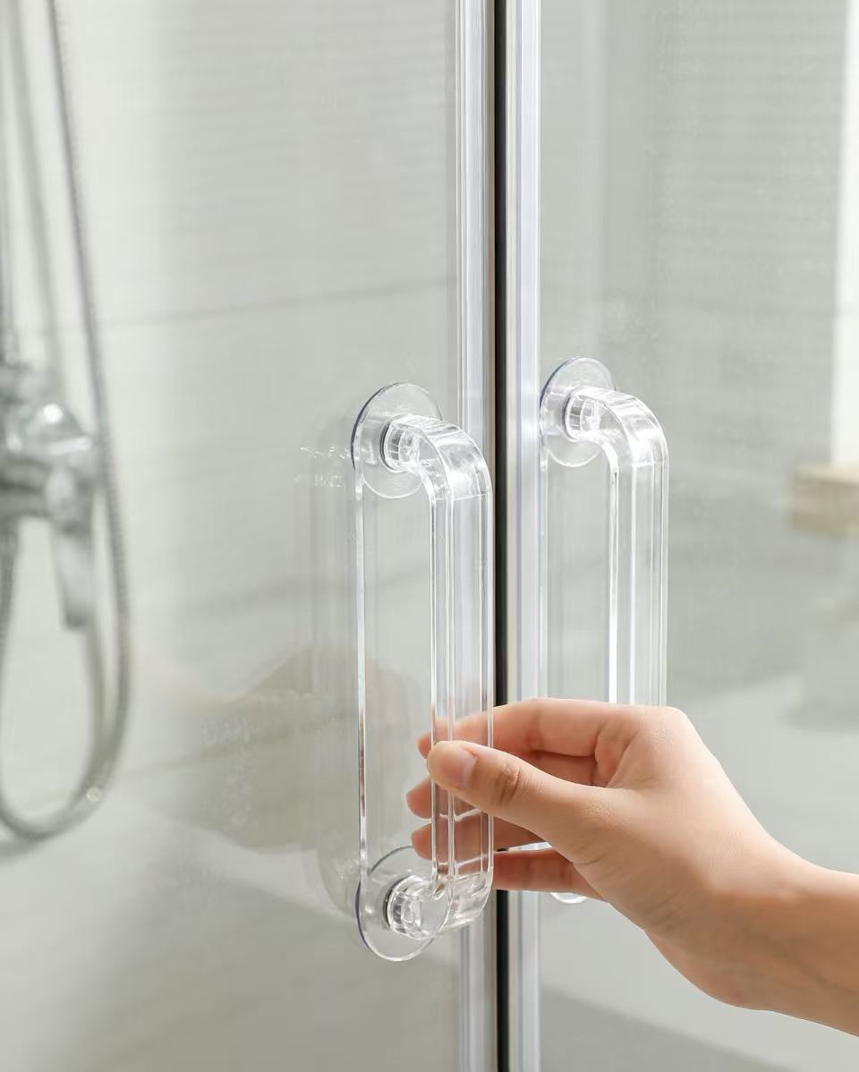 Acrylic sliding door handle-instant application for hassle-free convenience