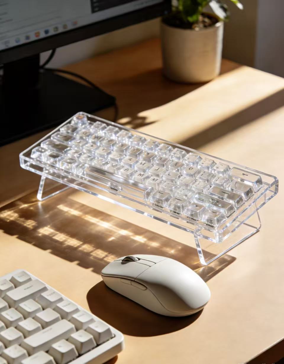Acrylic Keyboard Stand, The Ultimate Desktop Beauty