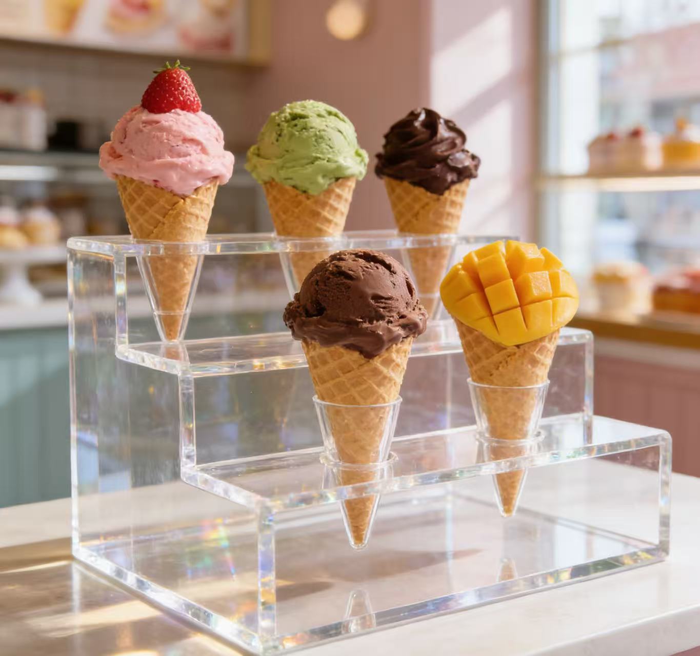 High-transparency acrylic, ice cream magnifier