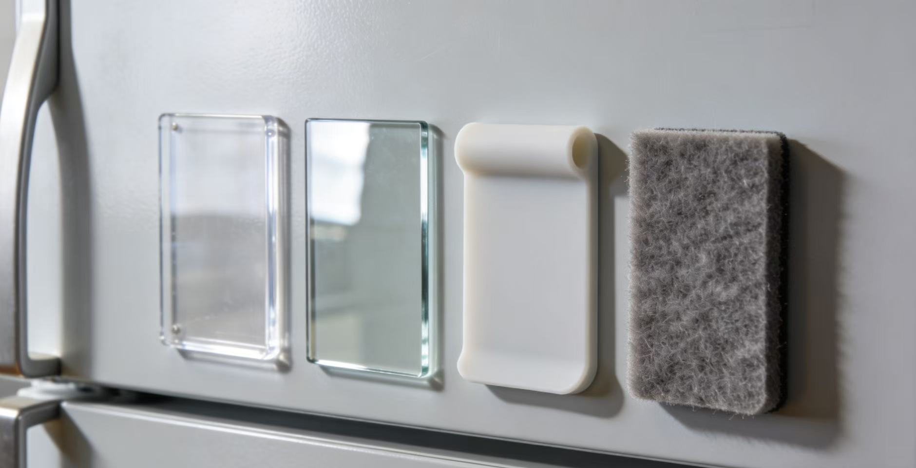 Acrylic refrigerator message board wins over traditional material