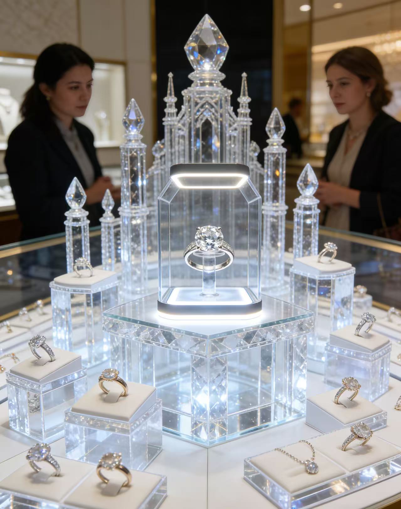 High-transparency acrylic jewelry