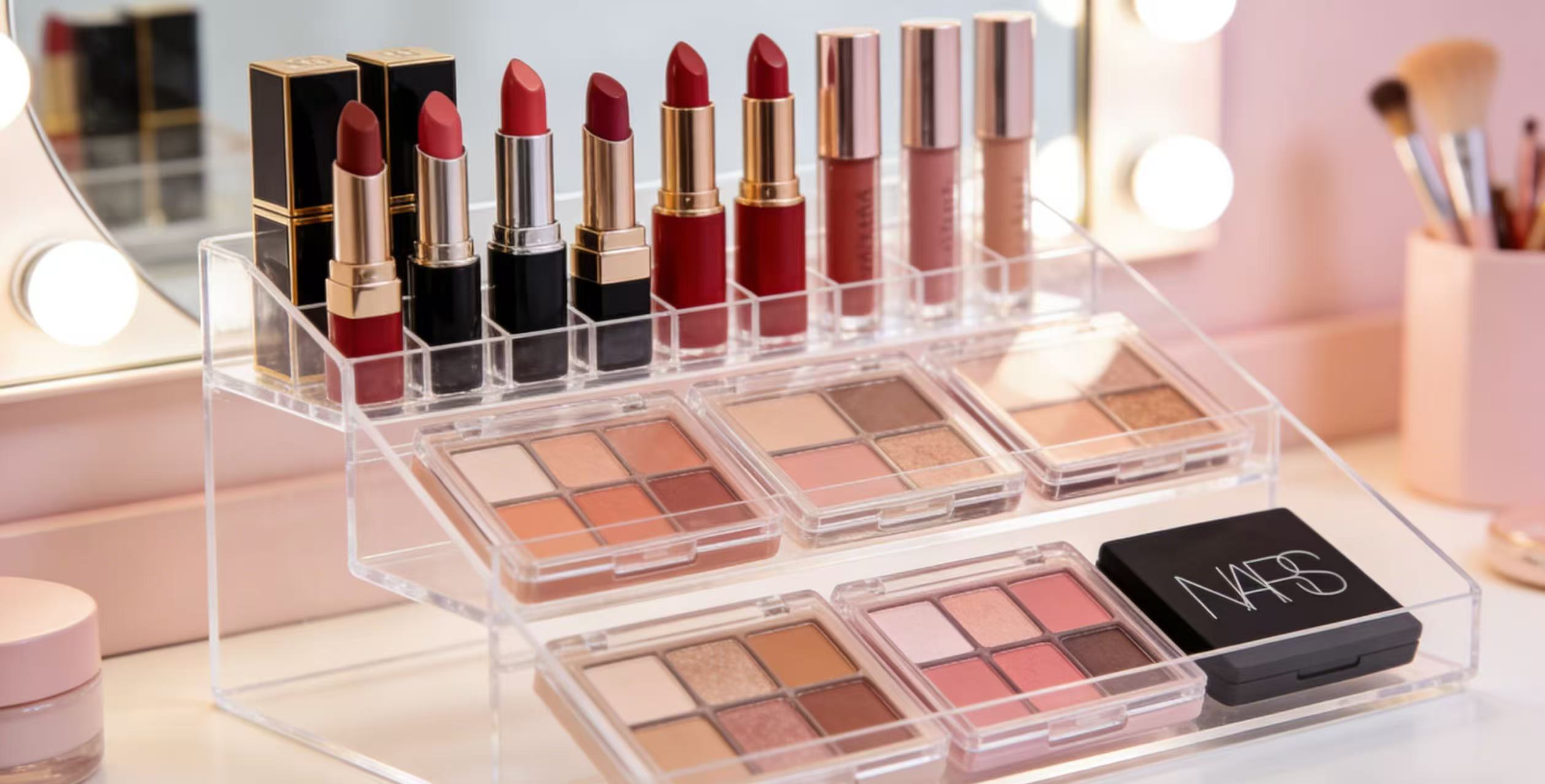 Acrylic frame, double the beauty of your vanity corner