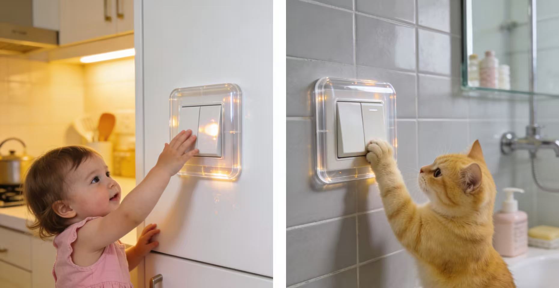 Acrylic switch cover, protecting home safety