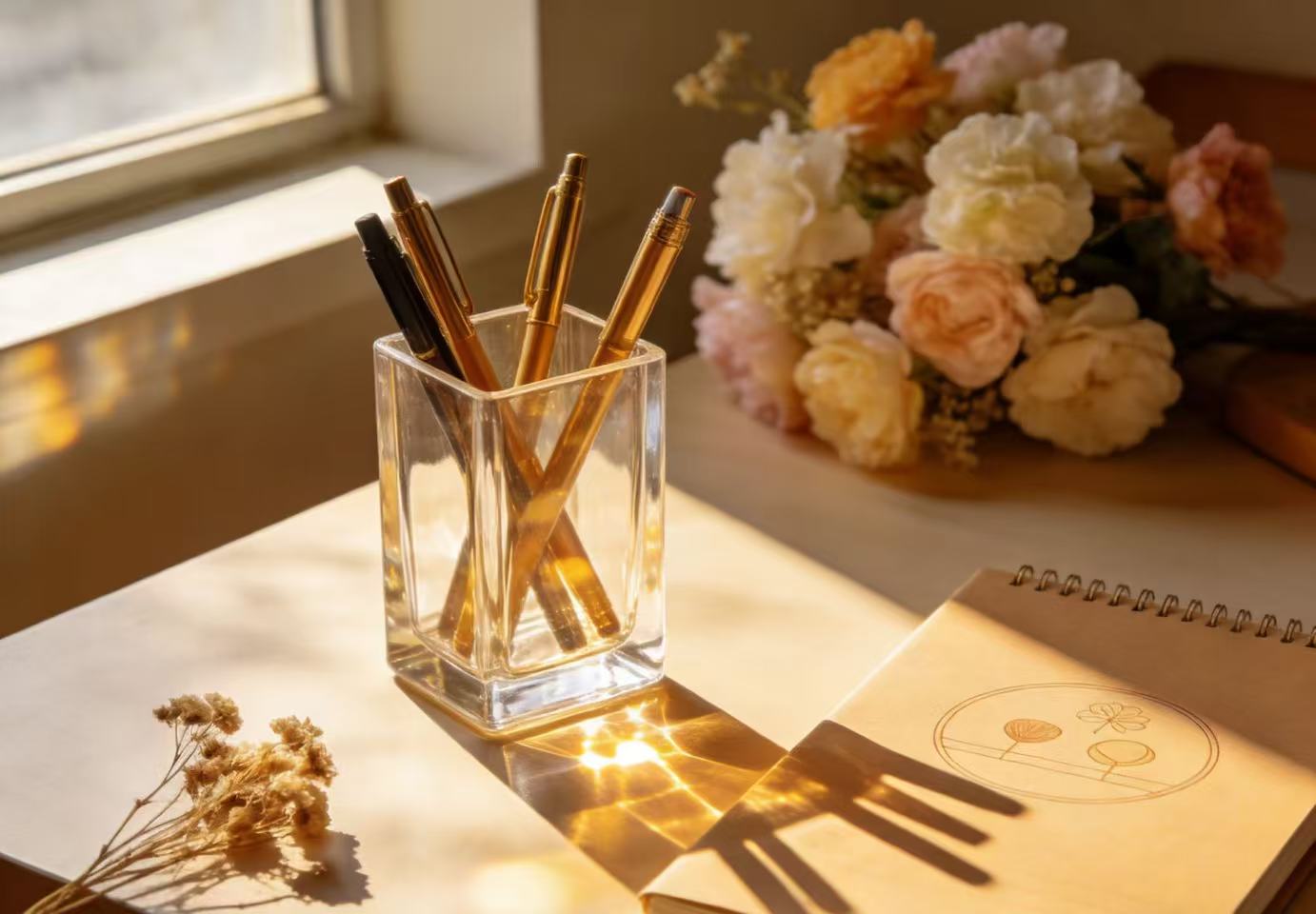 Acrylic pen holder, the perfect desk accessory