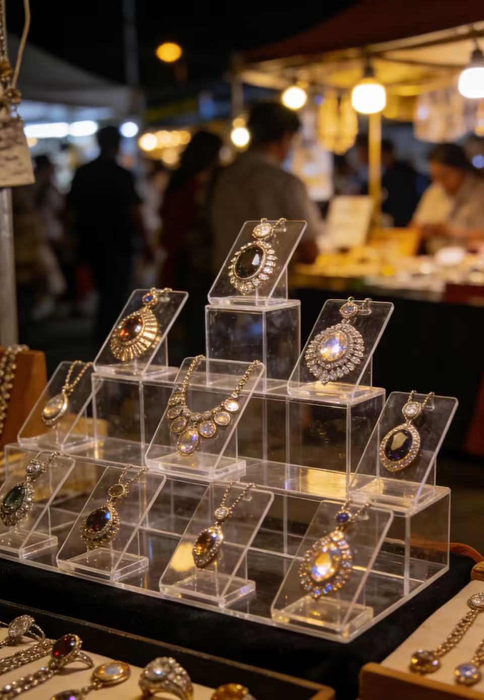 Acrilelic Stands, Jewelry Display