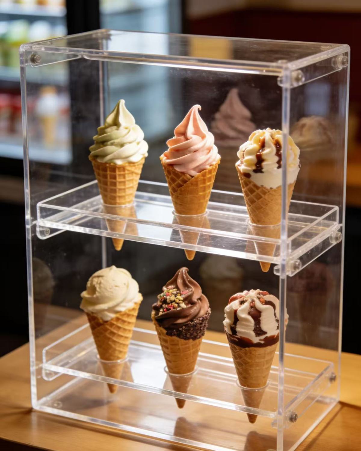 亚克力冰淇淋展示架2