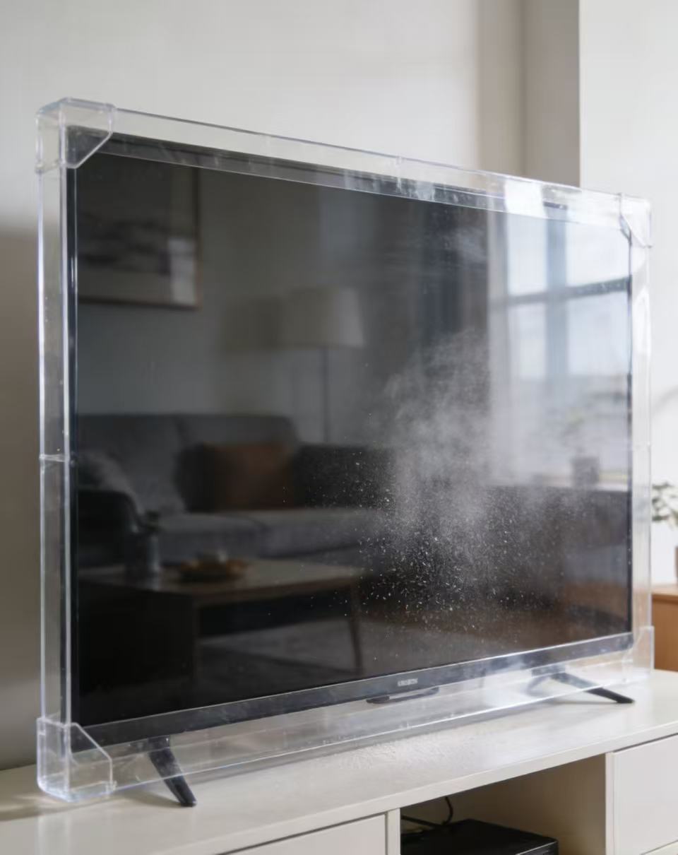 Acrylic TV Cover Protects Baby's Safety