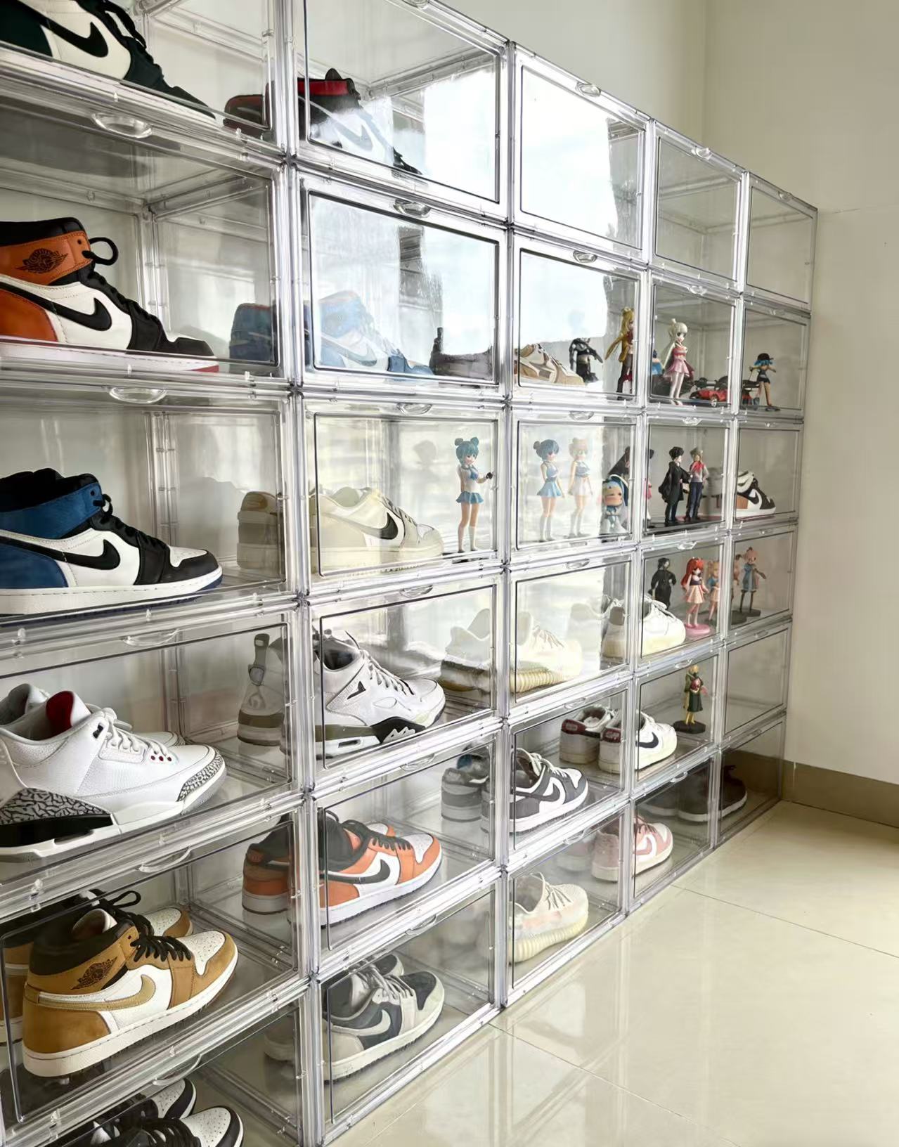 Acrylic shoe box, rental acceleration