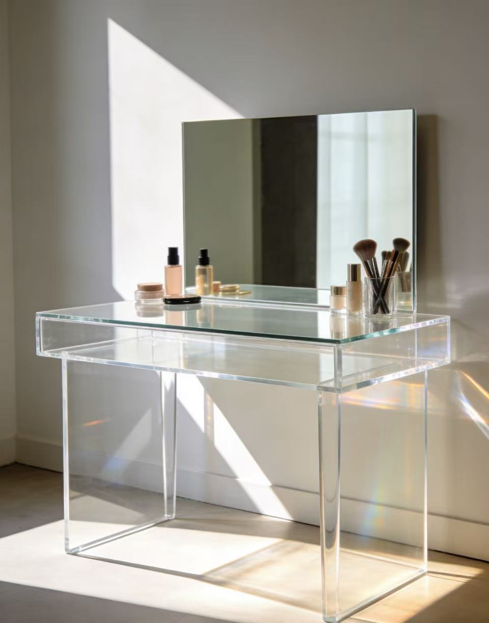 亚克力透明化妆桌1