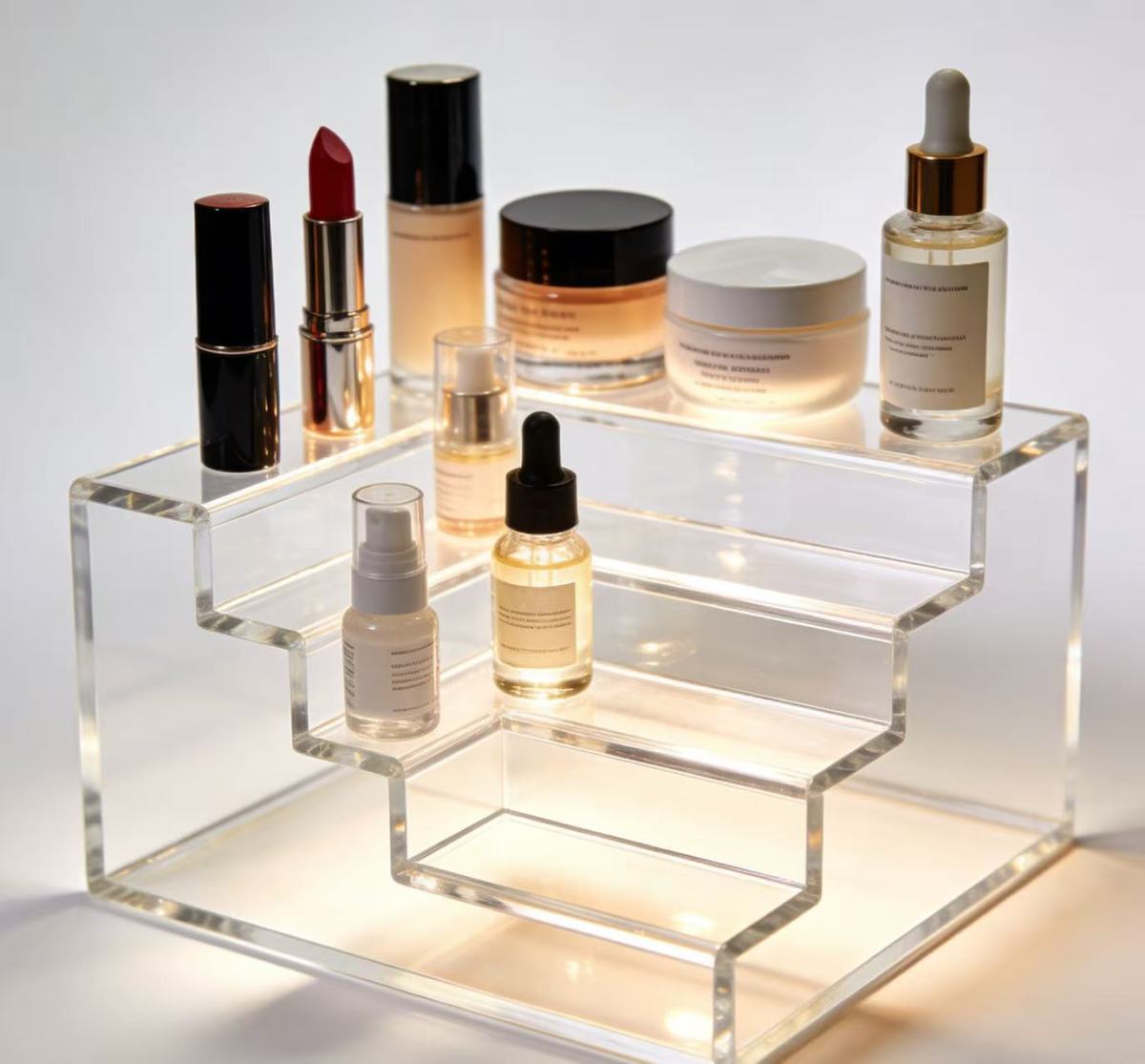 亚克力化妆品展示架1
